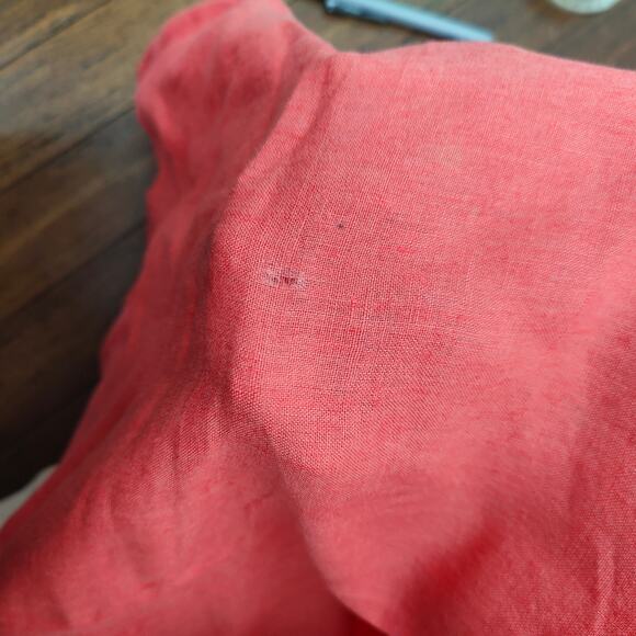 Flax‎ Linen Maxi Dress Womens Small Orange Sleeveless Beachy Lightweight Boho - Picture 6 of 9